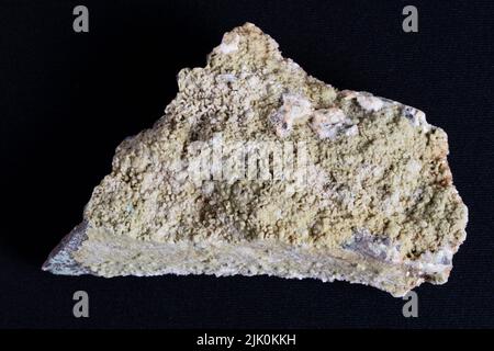 Celadonite mineral. Celadonite is a mica group mineral, a phyllosilicate of potassium, iron in both oxidation states, aluminium and hydroxide Stock Photo