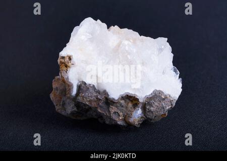 Quartz  a hard, crystalline mineral composed of silica Stock Photo