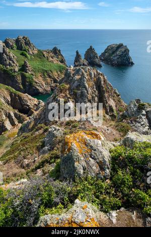 Jerbourg Point, Guernsey Stock Photo