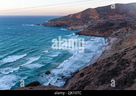 Tibouda beach near by Nador city in Morocco Stock Photo