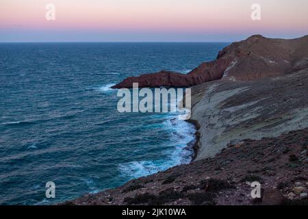 Tibouda beach near by Nador city in Morocco Stock Photo