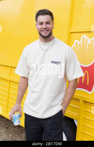 READING, BERKSHIRE, UK. 25 July 2022:  Chris Hughes attends Flackstock Festival in Reading, Berkshire, England. Credit: S.A.M./Alamy Live News Stock Photo