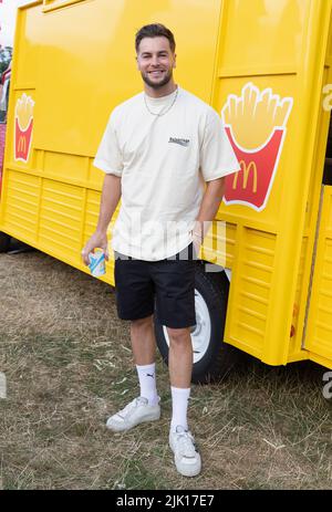 READING, BERKSHIRE, UK. 25 July 2022:  Chris Hughes attends Flackstock Festival in Reading, Berkshire, England. Credit: S.A.M./Alamy Live News Stock Photo