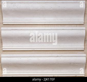 close up view of stone decorative ellement white Stock Photo