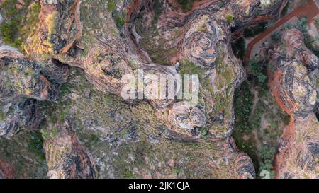 Aerial Image of Hidden Valley, Mirima National Park, Kununurra, Western Australia Stock Photo