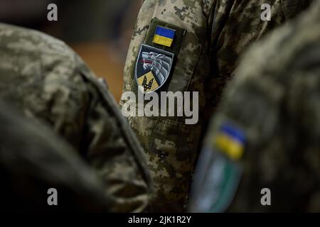 During a working trip to the Odesa region, President Volodymyr Zelenskyy met with servicemen of the Special Operations Forces of the Armed Forces of Ukraine.  The Head of State congratulated the military on their holiday - the Day of Special Operations Forces.  'I want to thank you for your great work, for your heroism. I ask you to continue doing everything to make the enemy feel that they will never have peace here thanks to your service, thanks to the operations you conduct so that the ground under the enemy’s feet is on fire,' Volodymyr Zelenskyy said. Stock Photo