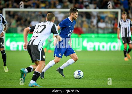 Udine, Italy. 29th July, 2022. Friuli - Dacia Arena stadium, Udine, Italy, July 29, 2022, Chelsea's Jorginho in action  during  Udinese Calcio vs Chelsea FC - friendly football match Credit: Live Media Publishing Group/Alamy Live News Stock Photo