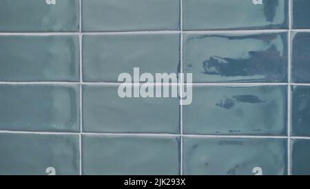 A blue tiled background with relatively small tiles Stock Photo