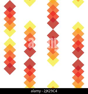 abstract colorful background with lines seamless pattern with leaves pattern Stock Photo