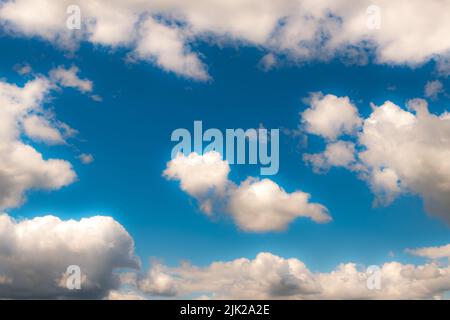 Blue sky with clouds Stock Photo