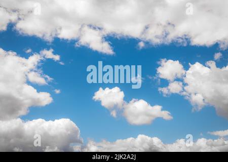 Blue sky with clouds Stock Photo