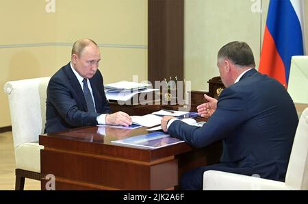 Moscow, Russia. 29th July, 2022. The work of the office of the company ...