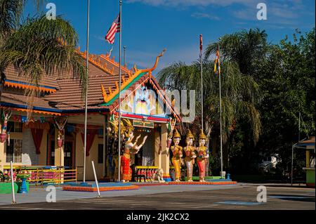 Stockton Cambodian Buddhist Temple, California Stock Photo