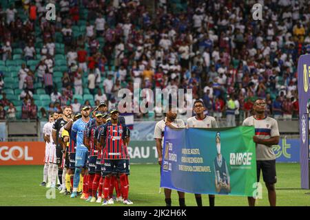 Salvador, Brazil. 29th July, 2022. BA - Salvador - 07/29/2022 - BRAZILIAN B 2022, BAHIA X NAUTICO Photo: Renan Oliveira/AGIF/Sipa USA Credit: Sipa USA/Alamy Live News Stock Photo