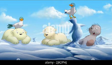 LARS,GRETA,ROBBY, THE LITTLE POLAR BEAR 2: THE MYSTERIOUS ISLAND, 2005, Stock Photo