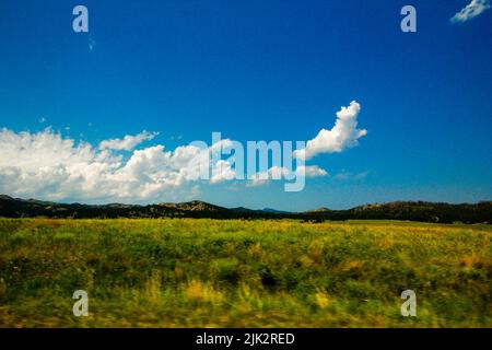 Views of Wind Cave National Park in Summer, South Dakota Stock Photo