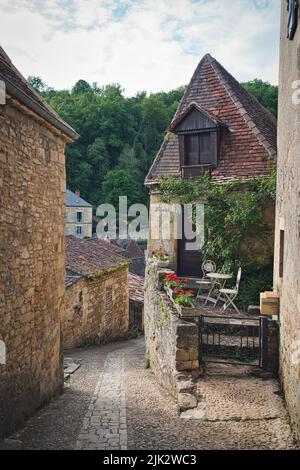 Photo of the buildings of Beynac-et-Cazenac France Stock Photo