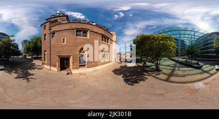 360 degree panoramic view of 360 photo all Hallows By The Tower Church London UK