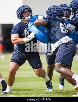 Chicago Bears Offensive Tackle Lachavious Simmons (73) during training camp  at Halas Hall, Monday, August 16, 2021, in Lake Forest, Illinois. (Melissa  Stock Photo - Alamy