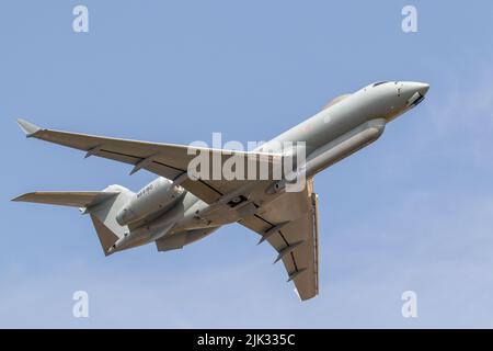 Raytheon Sentinel leaving RAF Fairford. Stock Photo