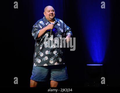 Hollywood FL, USA. 29th July, 2022. Gabriel Iglesias performs during his Beyond The Fluffy World Tour - Go Big Or Go Home at Hard Rock Live at the Seminole Hard Rock Hotel & Casino on July 29, 2022 in Hollywood, Florida. Credit: Mpi04/Media Punch/Alamy Live News Stock Photo