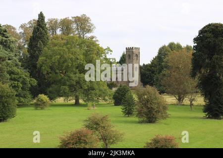 St Giles church, in the grounds of Calke Abbey Derbyshire Stock Photo