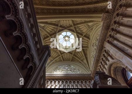 The Grand Staircase at Penrhyn Castle, Gwynedd, North Wales Stock Photo