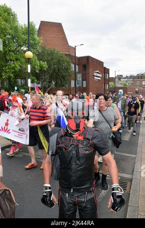 Norwich, England, UK, 30 July 2022. Pride parade. Credit: Liz Somerville/Alamy Live News Stock Photo