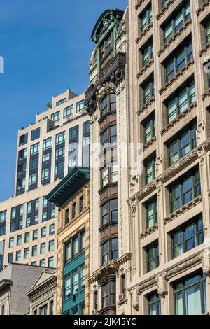 Fifth Avenue architecture facing Madison Square Park in NoMad district ...