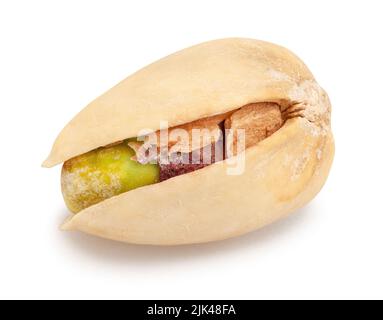 pistachio path isolated on white Stock Photo