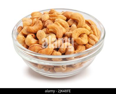 cashew path isolated on white Stock Photo