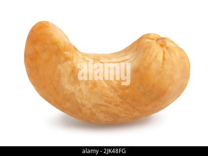 cashew path isolated on white Stock Photo
