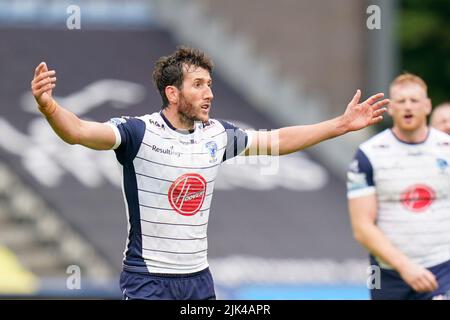 Stefan Ratchford #1 of Warrington Wolves appeals to the referee Stock ...