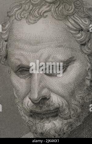 Demosthenes, 384 to 322 BC, a Greek statesman and orator of