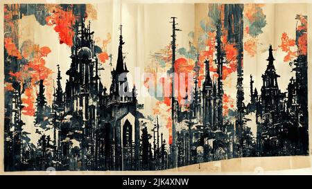 abstract gothic art