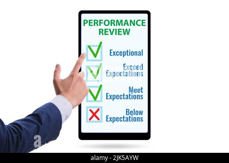 Employee annual performance review business concept Stock Photo