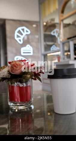 Coffee Shop Bakery Asia Hotel Bangkok Phaya Thai Road, Thanon Phetchaburi, Ratchathewi, Bangkok Thailand Stock Photo