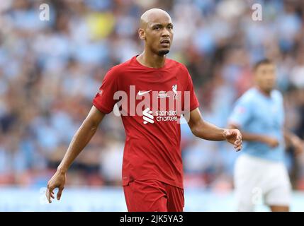 Leicester, England, 30th July 2022. Fabinho of Liverpool during the The FA Community Shield match at the King Power Stadium, Leicester. Picture credit should read: Paul Terry / Sportimage Stock Photo