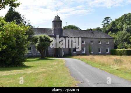 Driveway approach to the stable and coach-house block of Stackpole ...