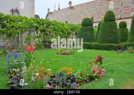 The Hotel Dieu - Hospices de Beaune, Cote d'Or FR Stock Photo