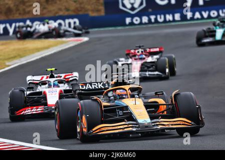 Daniel Ricciardo (AUS) McLaren MCL36. 31.07.2022. Formula 1 World Championship, Rd 13, Hungarian Grand Prix, Budapest, Hungary, Race Day.  Photo credit should read: XPB/Press Association Images. Stock Photo