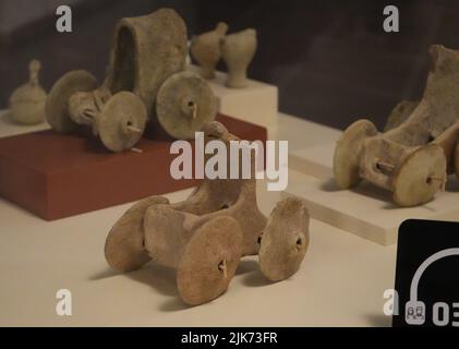 Toys of the Bonze Age, Sanliurfa Archaeological Museum, Turkey Stock Photo