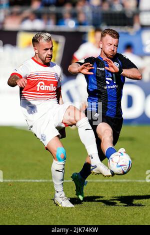 Mannheim, Germany. 31st July, 2022. Soccer: DFB Cup, SV Waldhof