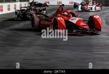 Jake Dennis during the 2022 SABIC London E-Prix at the ExCel Circuit, London. Picture date: Sunday July 31, 2022. Stock Photo