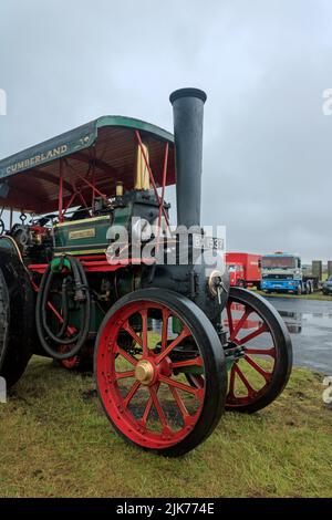 1912 John Fowler D2 Road Locomotive. Cumbria Steam Gathering 2022. Stock Photo