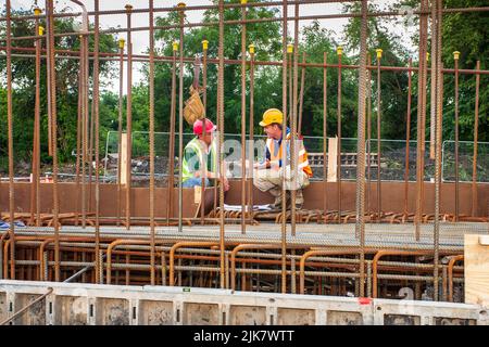 construction workers Stock Photo