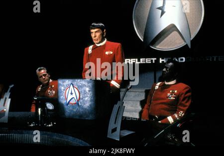 Leonard Nimoy Film: Star Trek Vi: The Undiscovered Country (USA 1989) Characters: Captain Spock  Director: Nicholas Meyer 03 December 1991   **WARNING** This Photograph is for editorial use only and is the copyright of PARAMOUNT PICTURES and/or the Photographer assigned by the Film or Production Company and can only be reproduced by publications in conjunction with the promotion of the above Film. A Mandatory Credit To PARAMOUNT PICTURES is required. The Photographer should also be credited when known. No commercial use can be granted without written authority from the Film Company. Stock Photo