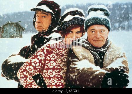 Walter Matthau, Ann-Margret & Jack Lemmon Film: Grumpy Old Men (USA 1993) Characters: Max Goldman,Ariel Truax & John Gustafson  Director: Donald Petrie 25 December 1993   **WARNING** This Photograph is for editorial use only and is the copyright of WARNER BROS. and/or the Photographer assigned by the Film or Production Company and can only be reproduced by publications in conjunction with the promotion of the above Film. A Mandatory Credit To WARNER BROS. is required. The Photographer should also be credited when known. No commercial use can be granted without written authority from the Film C Stock Photo
