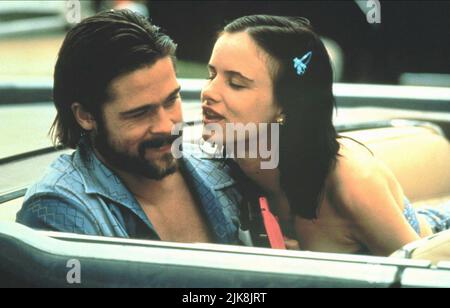 Brad Pitt & Juliette Lewis Film: Kalifornia (USA 1993) Characters: Early Grayce & Adele Corners  Director: Dominic Sena 03 September 1993   **WARNING** This Photograph is for editorial use only and is the copyright of PROPAGANDA FILMS and/or the Photographer assigned by the Film or Production Company and can only be reproduced by publications in conjunction with the promotion of the above Film. A Mandatory Credit To PROPAGANDA FILMS is required. The Photographer should also be credited when known. No commercial use can be granted without written authority from the Film Company. Stock Photo