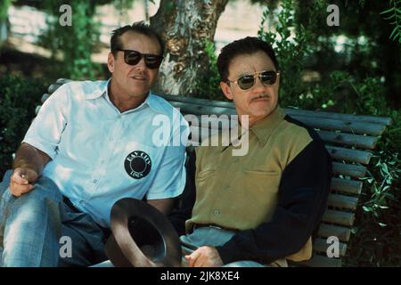 Jack Nicholson & Harvey Keitel Film: The Two Jakes (USA 1990) Characters: J.J. 'Jake' Gittes & Julius 'Jake' Berman  Director: Jack Nicholson 10 August 1990   **WARNING** This Photograph is for editorial use only and is the copyright of PARAMOUNT PICTURES and/or the Photographer assigned by the Film or Production Company and can only be reproduced by publications in conjunction with the promotion of the above Film. A Mandatory Credit To PARAMOUNT PICTURES is required. The Photographer should also be credited when known. No commercial use can be granted without written authority from the Film C Stock Photo
